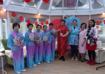 Chinese Dancers visit Loose Valley Care Home 1