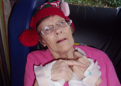 One of the ladies at Loose Valley Care Home