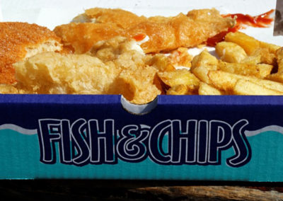 Box of fish and chips