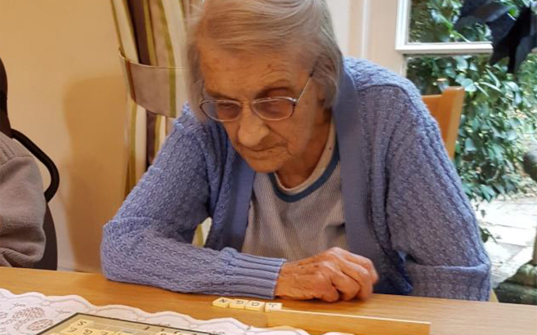 Serious scrabble at Loose Valley Care Home
