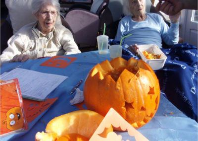 Pumpkin carving at Loose Valley Care Home 3
