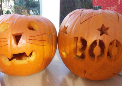 Pumpkin carving at Loose Valley Care Home 4