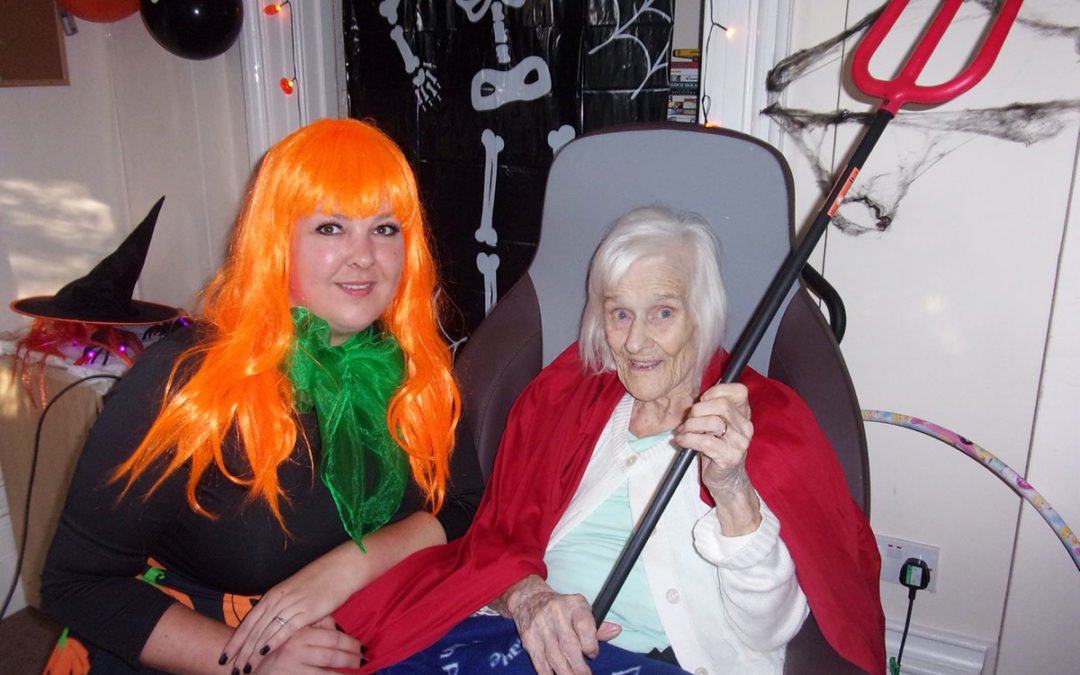 Loose Valley Care Home residents enjoy Halloween party fun