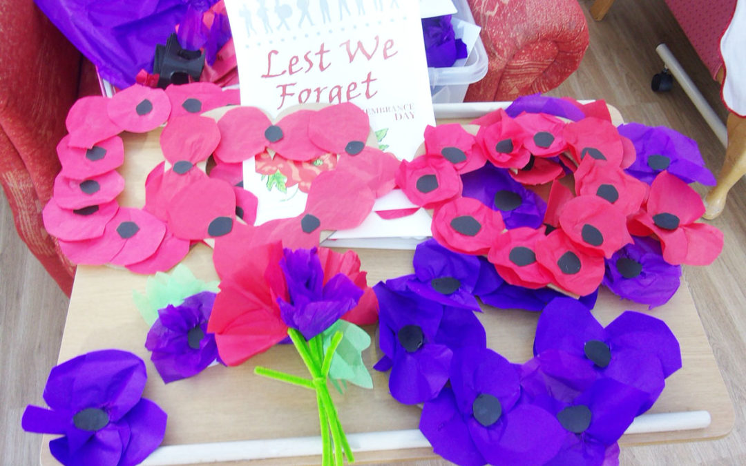 Loose Valley Care Home residents and staff share Remembrance morning