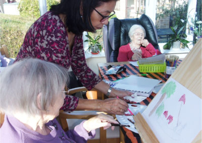Remembrance arts and crafts at Loose Valley Care Home 2