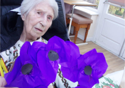 Remembrance arts and crafts at Loose Valley Care Home 4