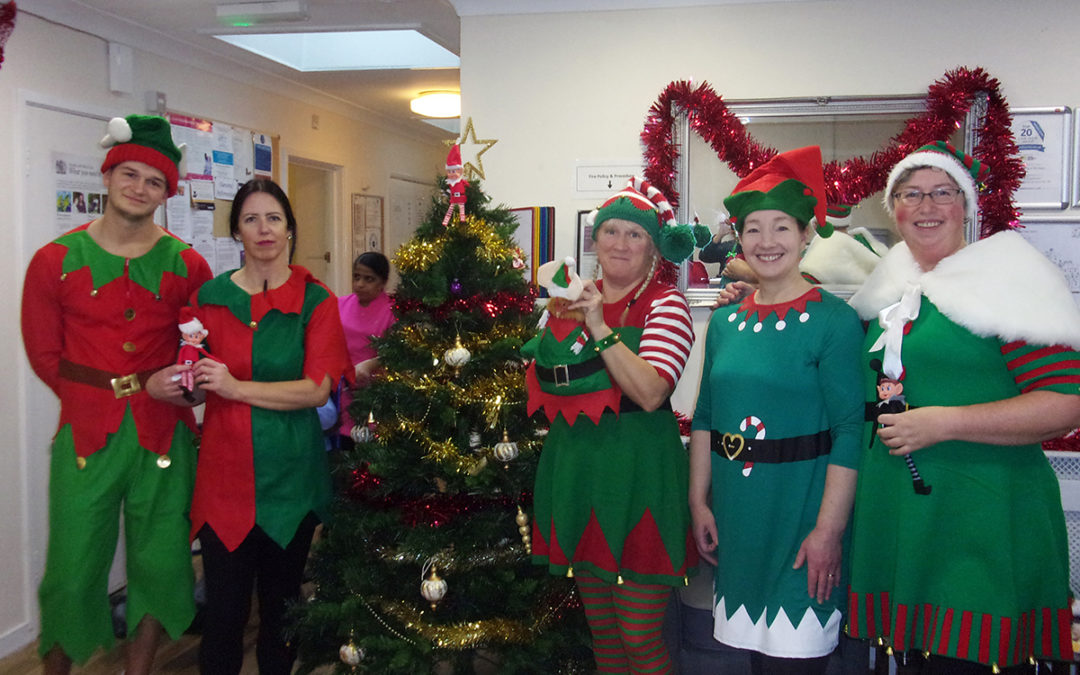Elves everywhere at Loose Valley Care Home