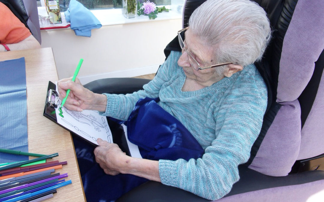 Loose Valley Care Home residents get dotty for Australia Day