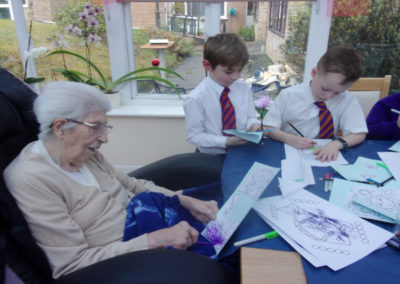 Tiger Primary School children visit Loose Valley Care Home 2