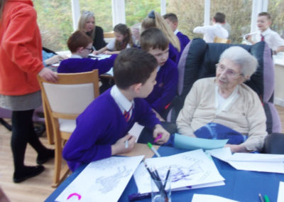Tiger Primary School children visit Loose Valley Care Home 3