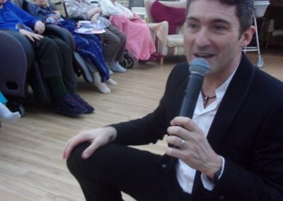 Kevin Walsh singing at Loose Valley Care Home 1