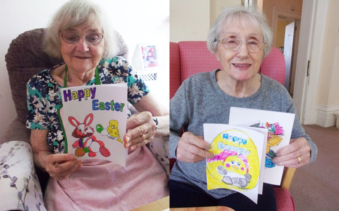 Loose Valley Care Home residents spreads some Easter cheer