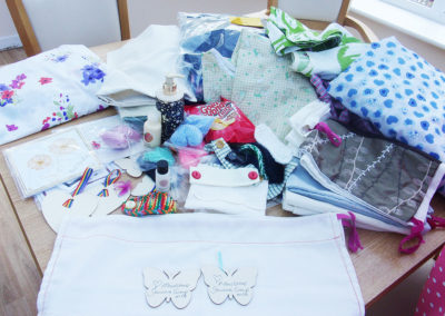 Loose Valley Care Home's array of donations from Maidstone Sewing Club