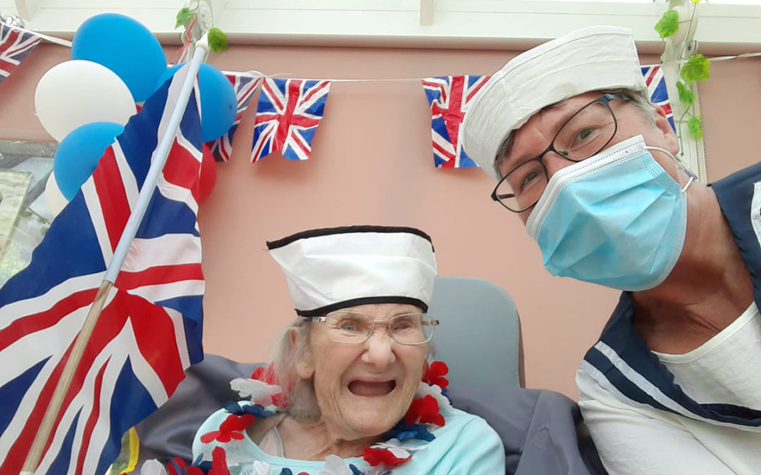Miss Holiday Swing sings for Loose Valley Care Home residents