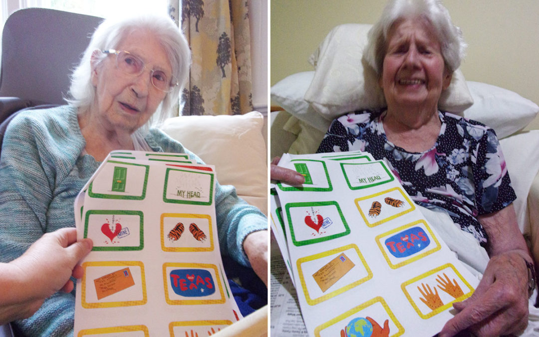 Residents have fun with Toonology game at Loose Valley Care Home