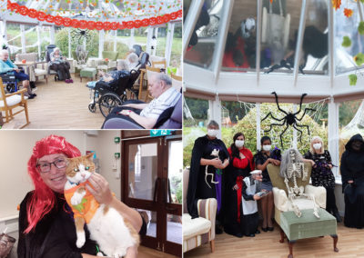 Halloween fun and decorations at Loose Valley Care Home