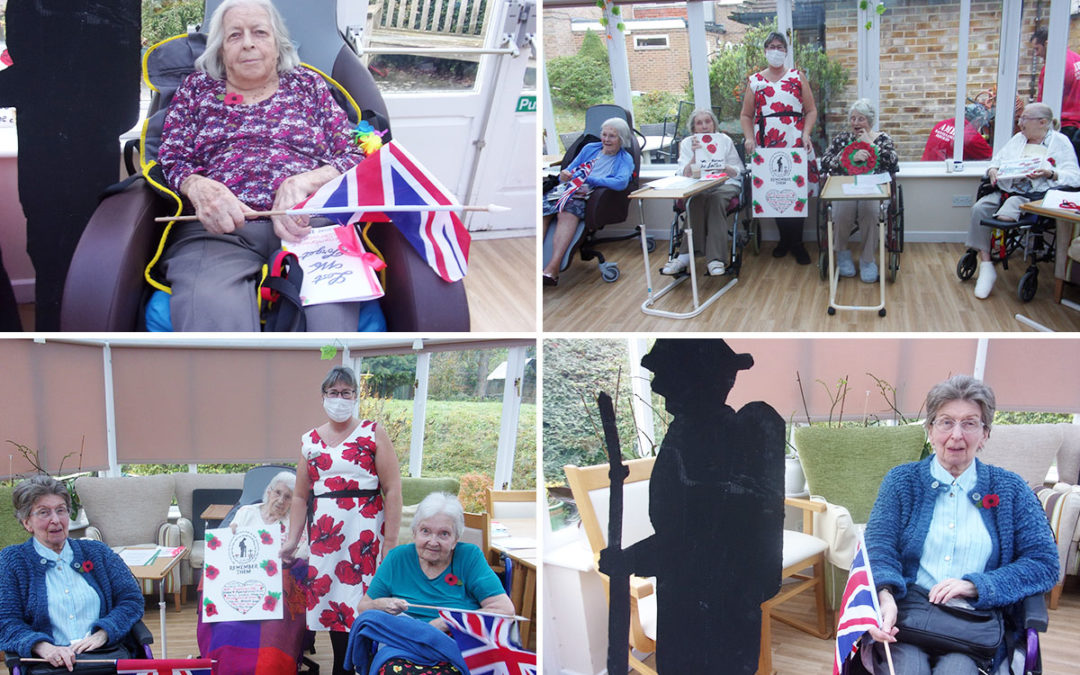 Loose Valley Care Home residents and staff remember the fallen soldiers of war