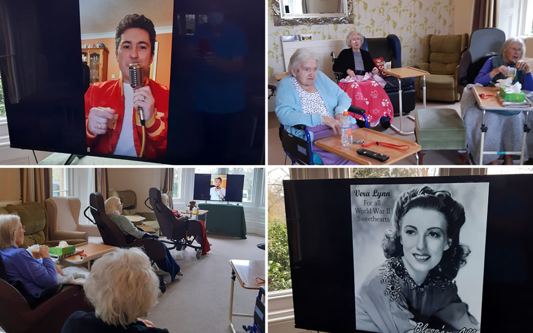 Loose Valley Care Home residents enjoy virtual songs from Kevin Walsh