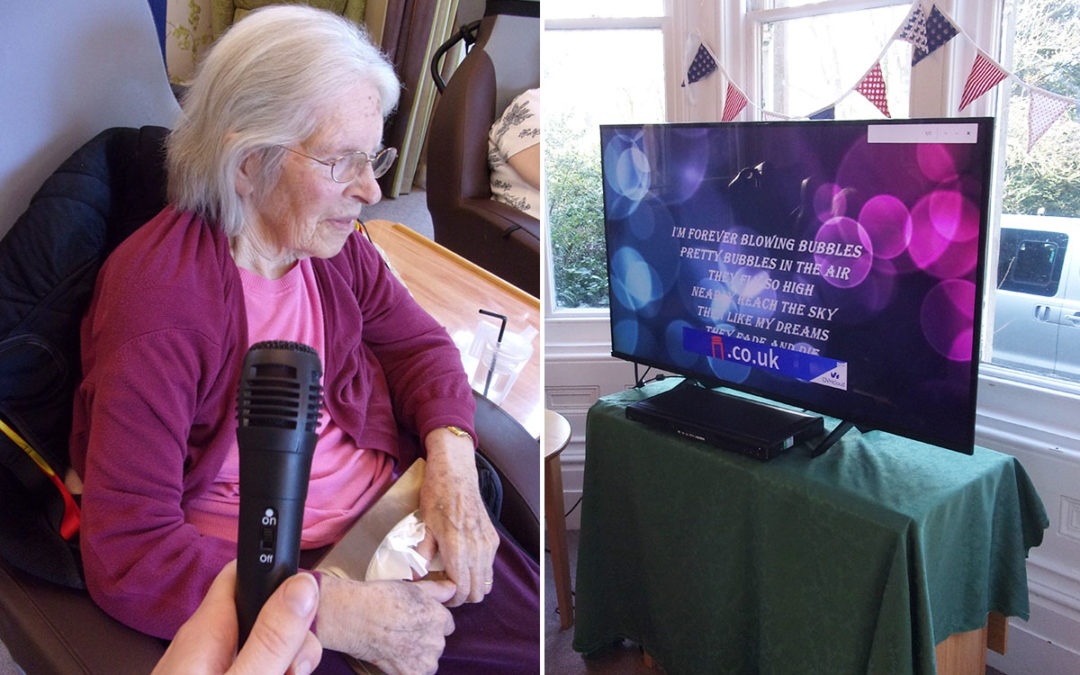 Residents enjoy Sing-a-long Sunday at Loose Valley Care Home