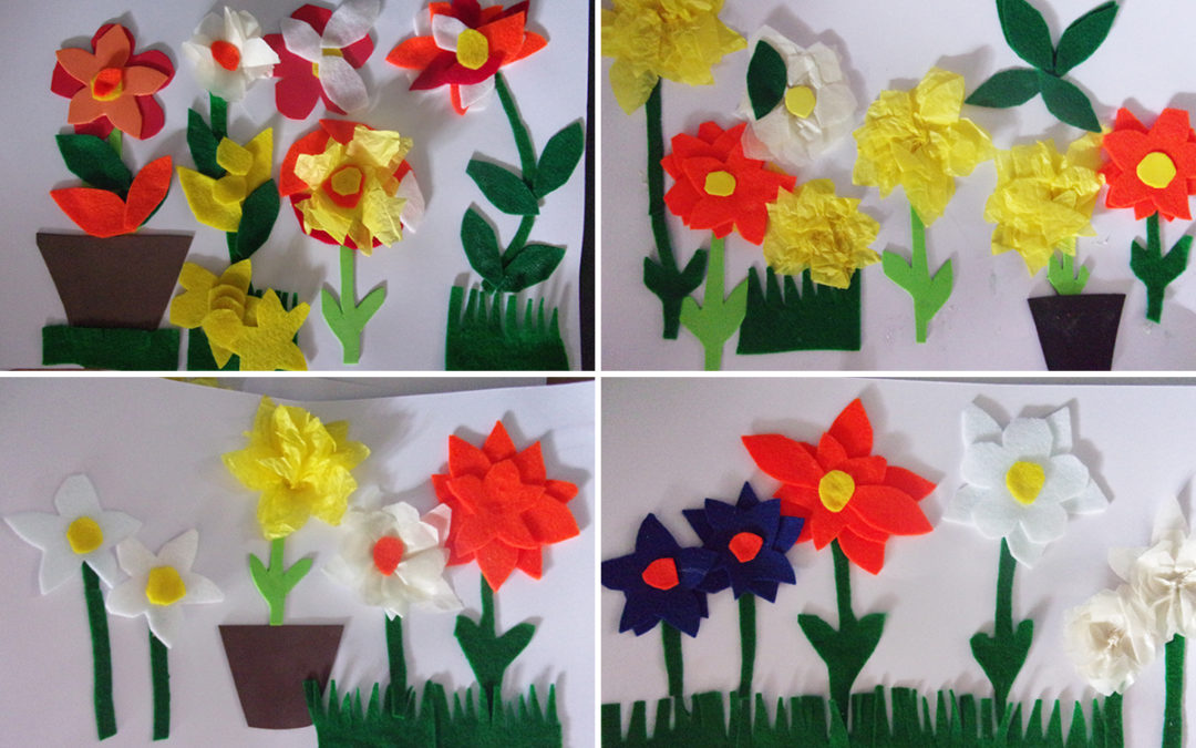 Loose Valley Care Home residents create a splash of springtime