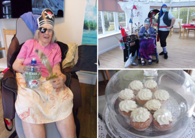 Loose Valley Care Home pirate day with rum cupcakes