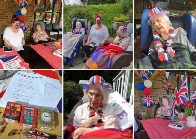 Traditional English celebrations with decorations at Loose Valley Care Home