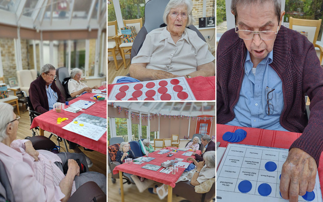 Musical bingo at Loose Valley Care Home