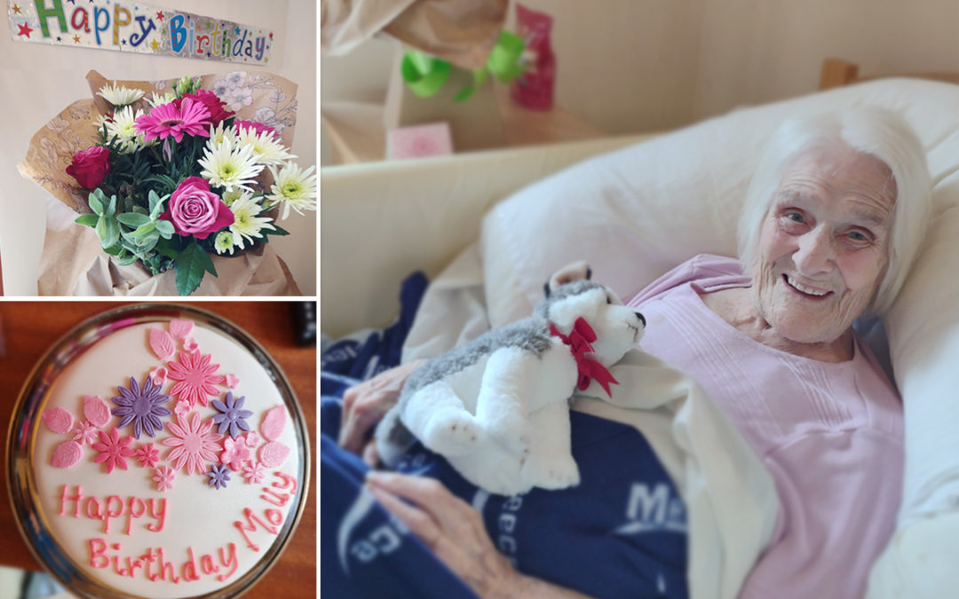 Celebrating Molly’s special day at Loose Valley Care Home