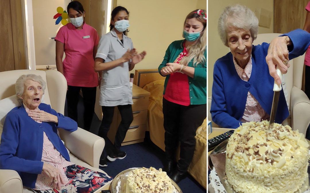 Birthday wishes for Marlene at Loose Valley Care Home