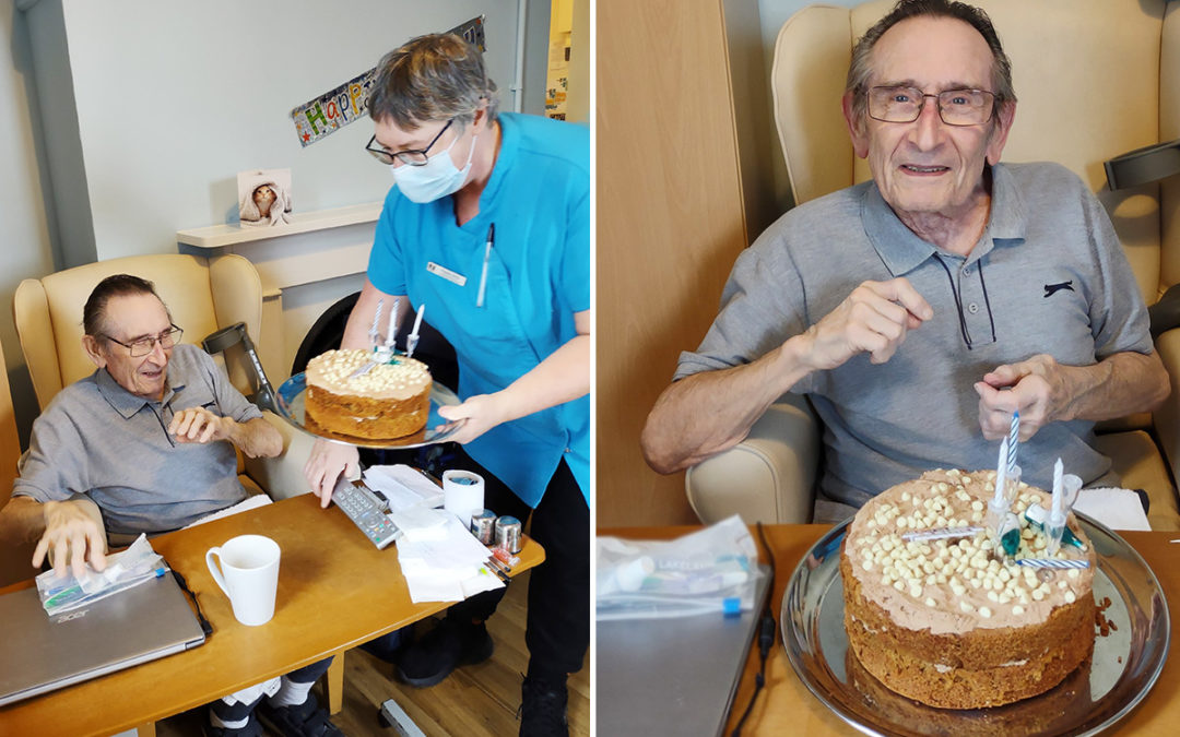 Happy birthday to Ralph at Loose Valley Care Home