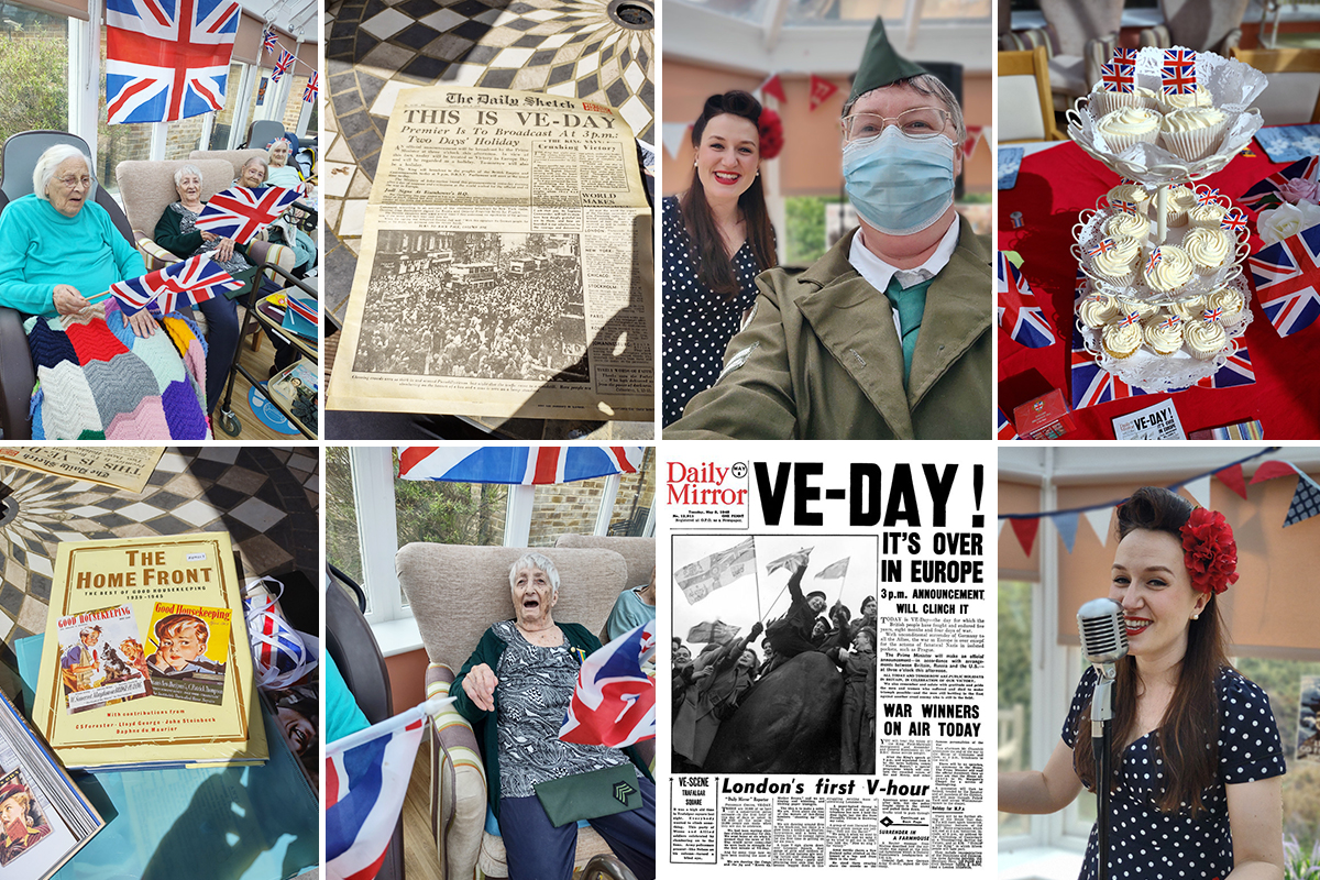 Loose Valley Care Home residents celebrate VE Day anniversary