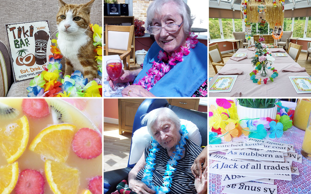 World Cocktail Day Tiki Bar at Loose Valley Care Home  