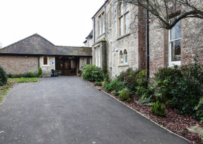 The outside front and main entrance of Loose Valley Care Home