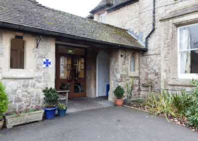 The outside front and main entrance of Loose Valley Care Home