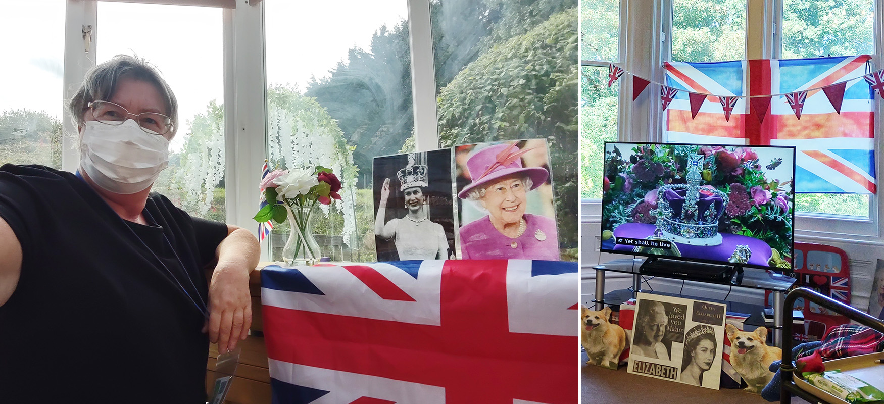 The Queen's funeral at Loose Valley Care Home