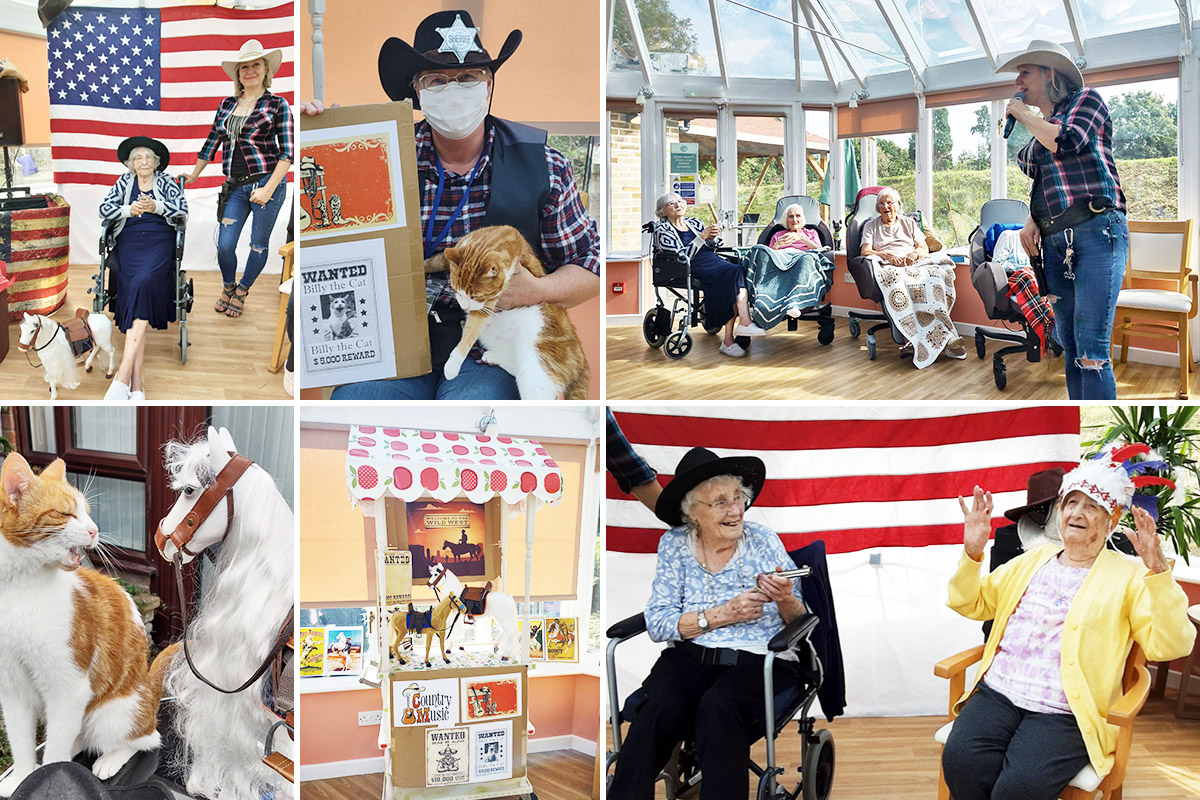 Loose Valley Care Home enjoying some Country and Western fun!