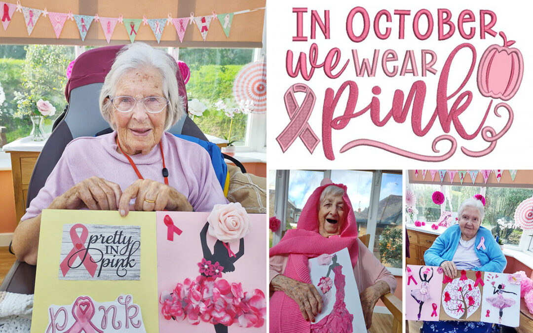 Pink Day for Breast Cancer Awareness at Loose Valley Care Home