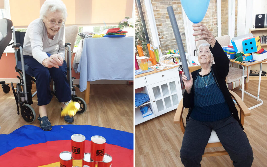 Giant games at Loose Valley Care Home