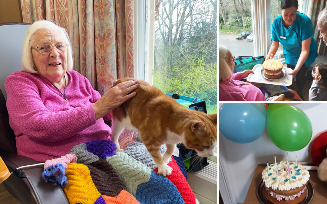 Birthday wishes for Gwen at Loose Valley Care Home