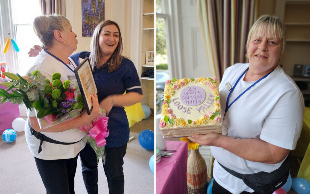 Maria celebrates 25 years of service at Loose Valley Care Home