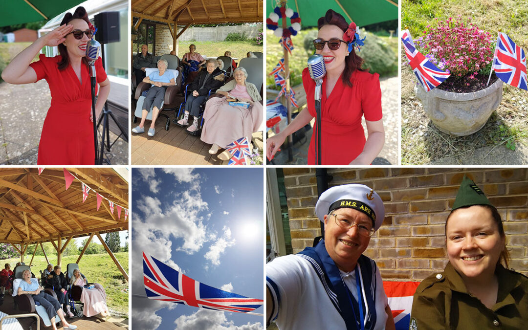 VE Day celebrations with music at Loose Valley Care Home
