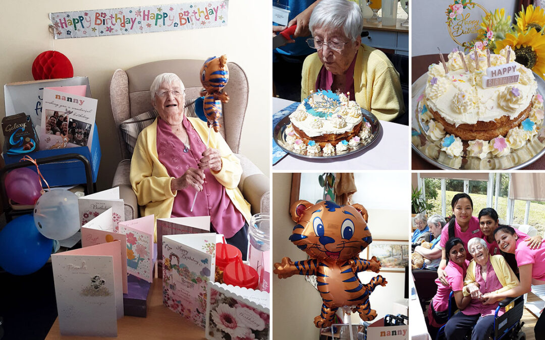 Birthday wishes for June at Loose Valley Care Home