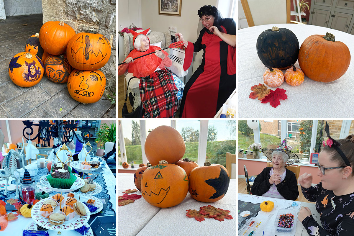 Halloween pumpkins and fun at Loose Valley Care Home