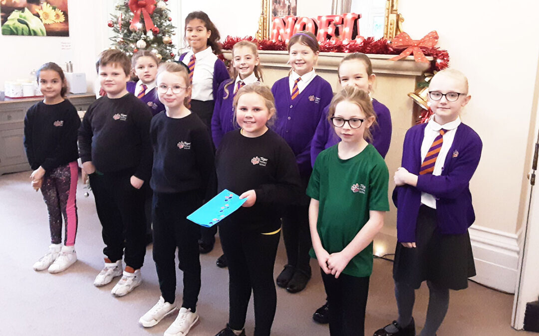 Tiger Primary School children visit Loose Valley Care Home