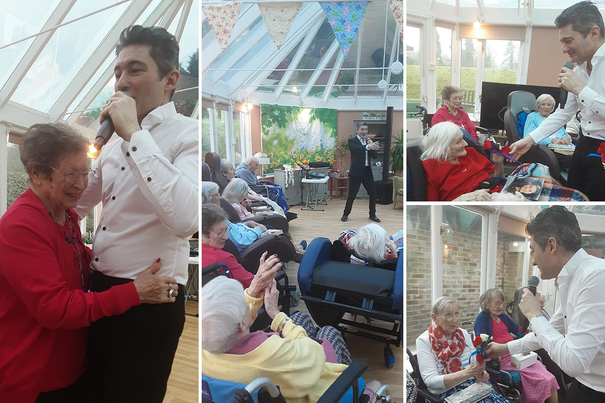 Mothering Sunday with Kevin Walsh at Loose Valley Care Home