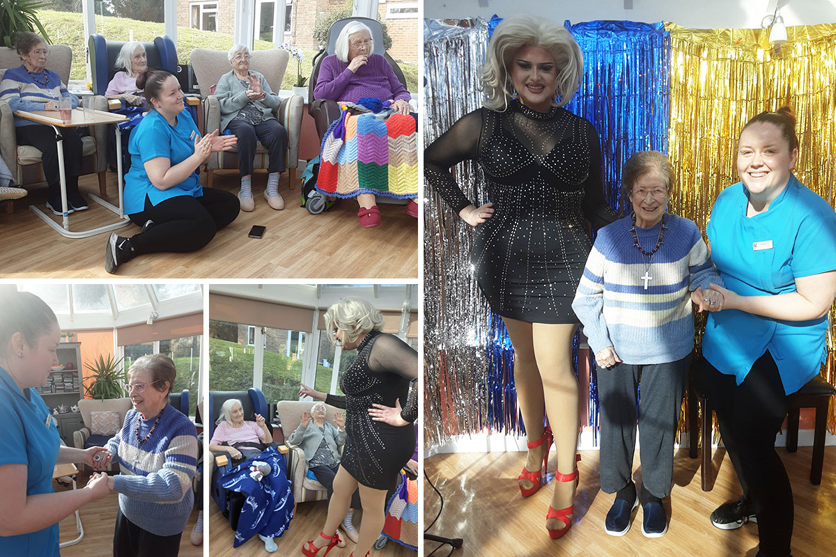 Sherbet Dip performs at Loose Valley Care Home