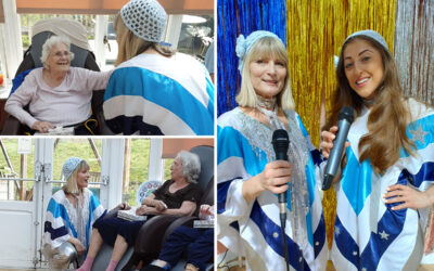 Caz and Ellie bring ABBA to Loose Valley Care Home