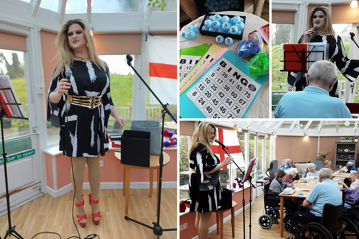 Bingo with Sherbet Dip at Loose Valley Care Home