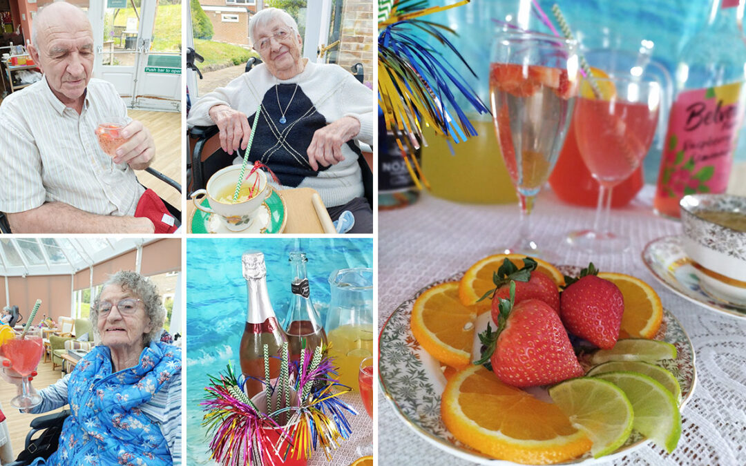 Loose Valley Care Home residents enjoy Mocktail Monday