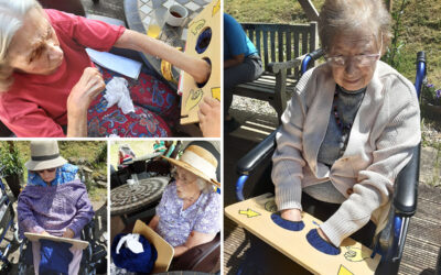 Loose Valley Care Home residents trying a Guess What game